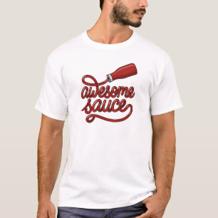 Camiseta Molho Incrível Garrafa de Ketchup Comida Trocadilh