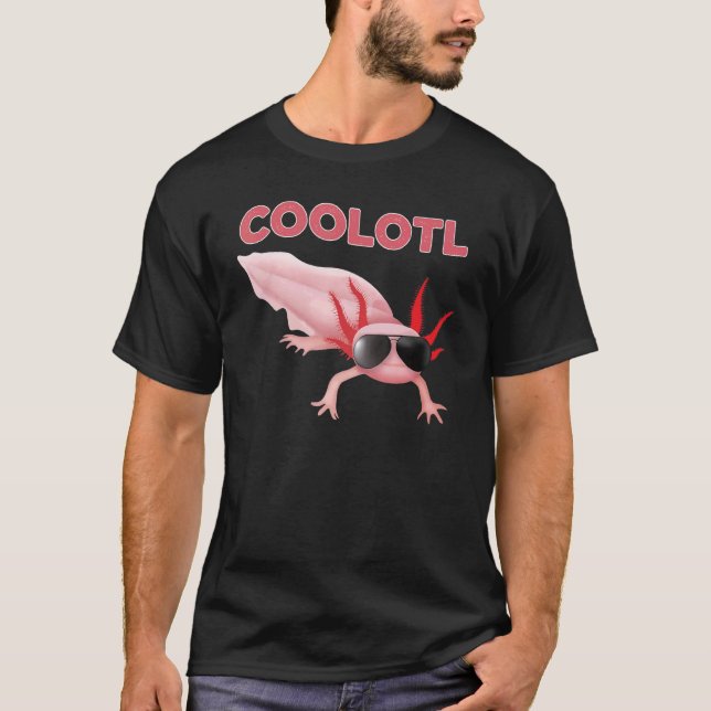 Camiseta Molho Legal Axolotl Pink Salamandras Crianças Mãe  (Frente)