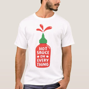 Camiseta Molho Quente Em Tudo Engraçado