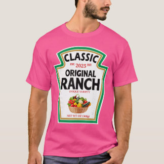 Camiseta Molho Ranch Salada Verde Condimento DIY Natal