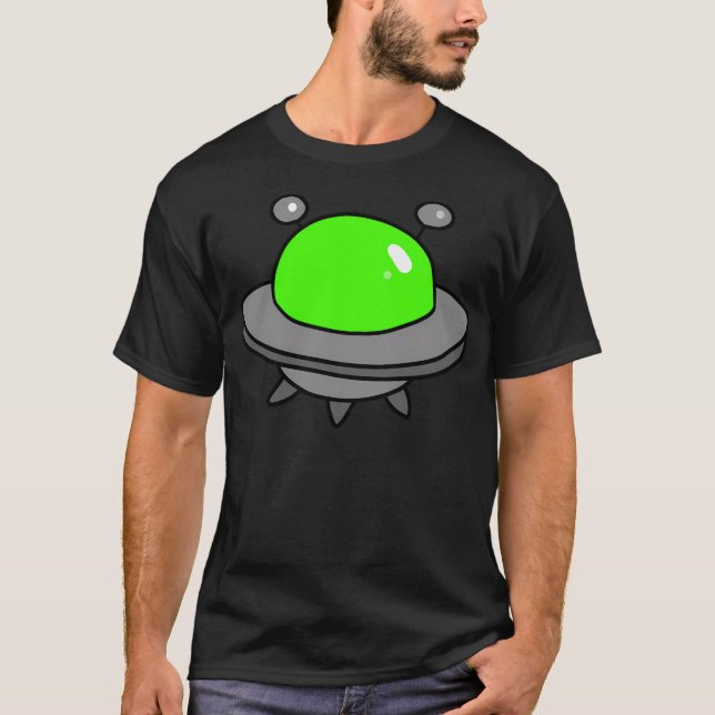 Camiseta Molho Voador De Ufo Verde (Frente)