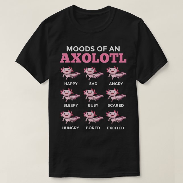 Camiseta Molhos Axolotl De Salamandra Mexicana De Peixes Ca (Frente do Design)