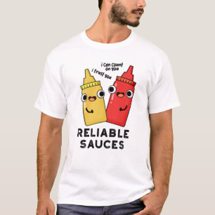 Camiseta Molhos confiáveis, Comida engraçada