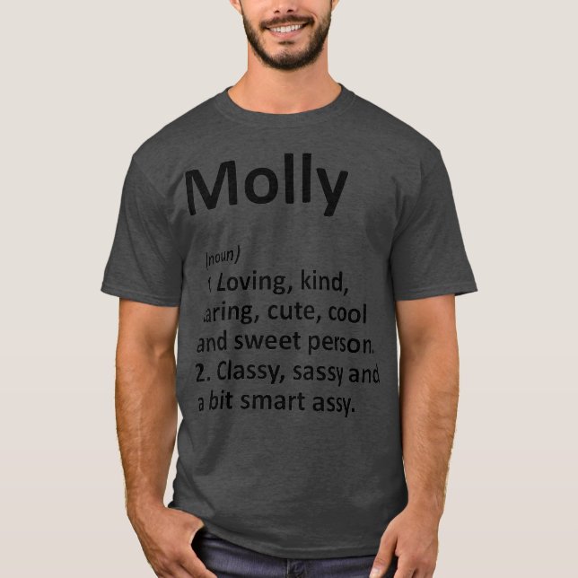Camiseta MOLLY Definition Personalised Name Gift (Frente)