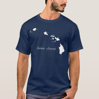 Camiseta Molokai Hawaii Com Ilhas Havaianas