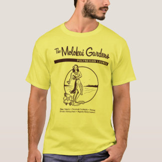 Camiseta Molokai retro jardina t-shirt da sala de estar