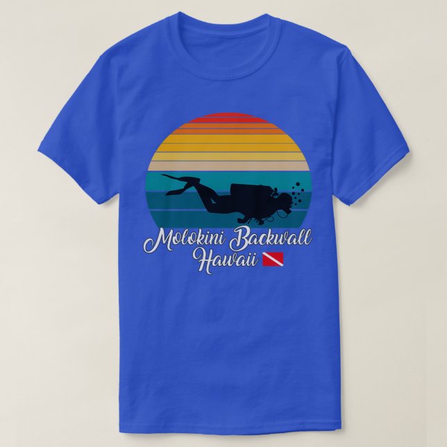 Camiseta Molokini Backwall Hawaii Diving (Frente do Design)