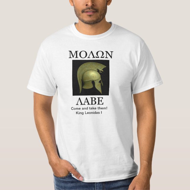Camiseta Molon Labe! (Frente)