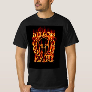 Camiseta Molon Labe Spartan Warrior Laurels on Fire