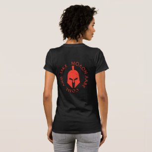 Camiseta Molon Labe venha e tome o capacete de espartano