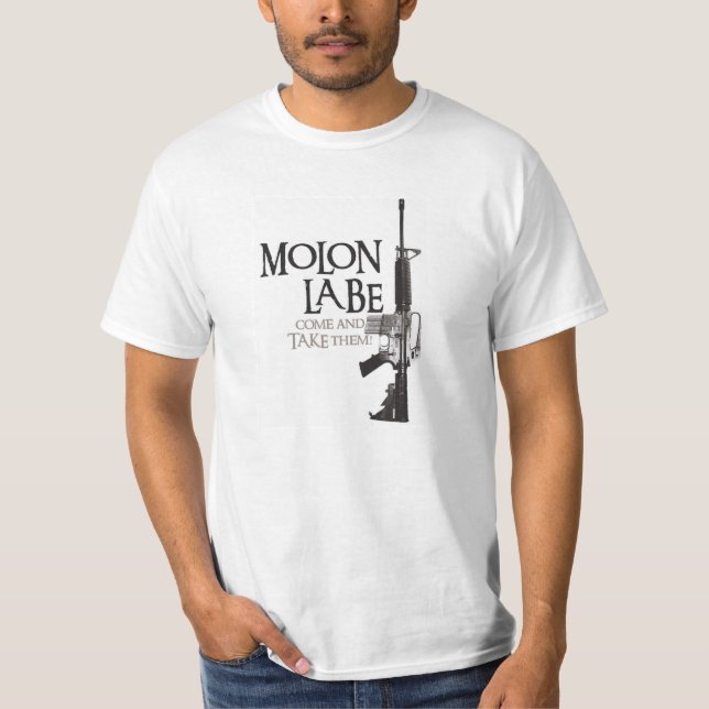 Camiseta Molon Labe - vindo e toma-os (Frente)