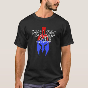 Camiseta Molon Labs Vem E Leva Vermelho Branco E Azul Whi