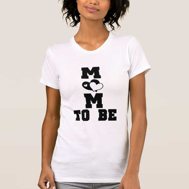 Camiseta MOM a ser - Texto preto (Frente)