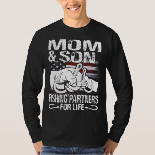 Camiseta mom and Son Matching Shirts Fishing Partners for L