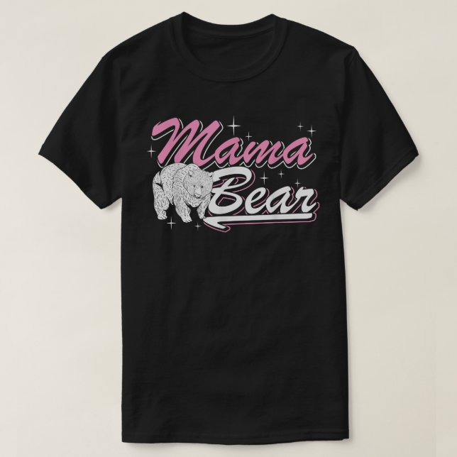 Camiseta Mom Animal Bear Family Mothers Day Cute Mama Bear  (Frente do Design)