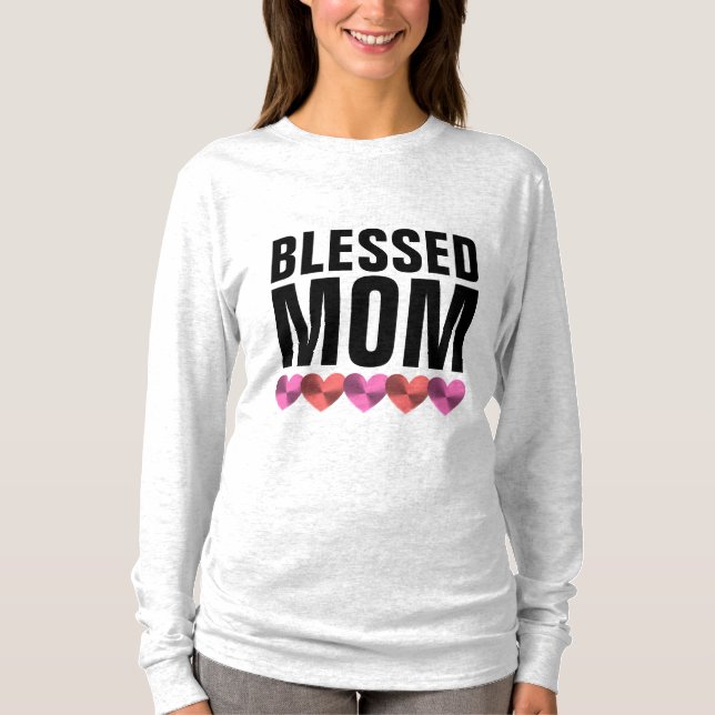 Camiseta MOM BLESSED T-Shirts (Frente)
