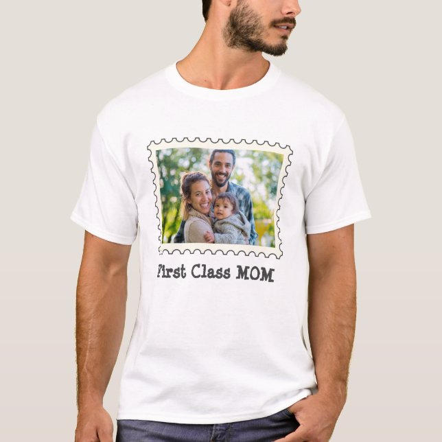 Camiseta MOM DE PRIMEIRA CLASSE Melhor Foto Horizontal Pers (Frente)