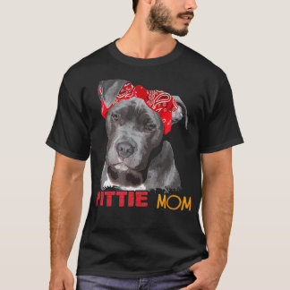 Camiseta Mom Doggie Wife Dog Owner Pitbull Pittie