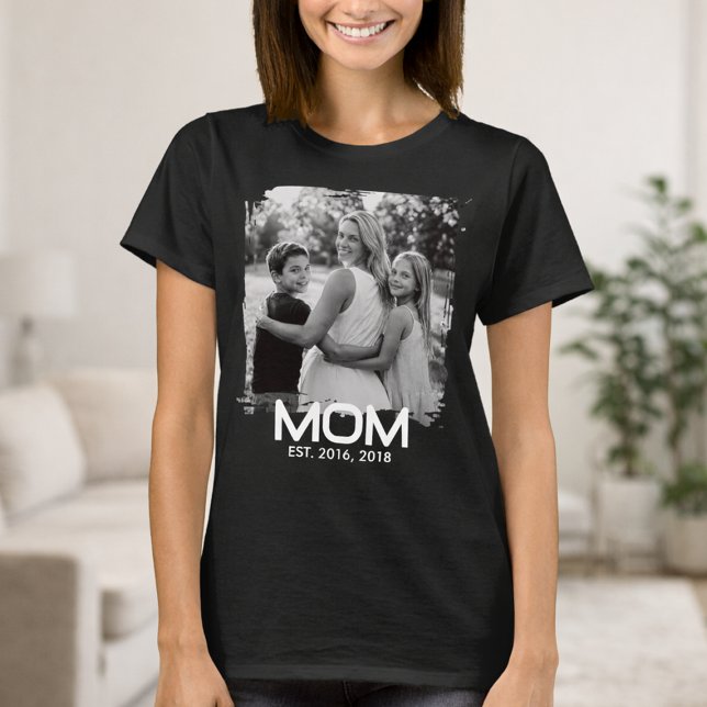 Camiseta Mom Established Bold Photo (Criador carregado)