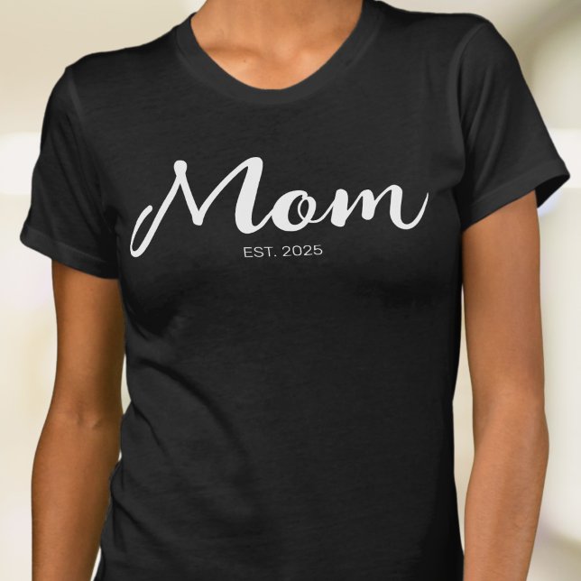 Camiseta Mom Established New Mom Gift  (Criador carregado)