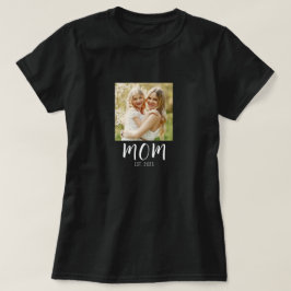 Camiseta Mom Established Script Photo T-Shirt