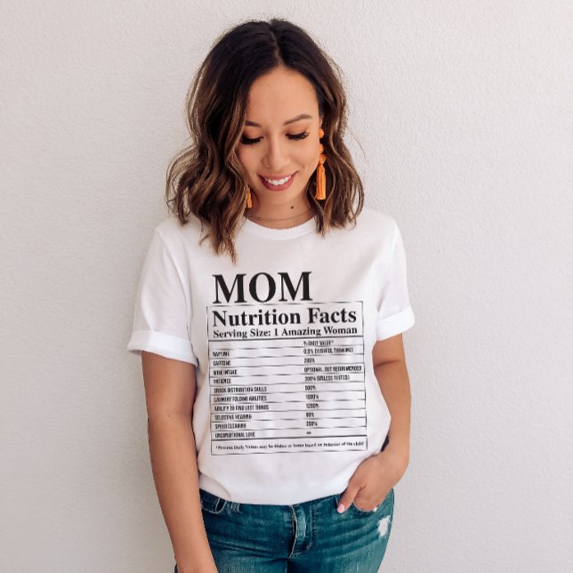 Camiseta Mom Facts Mother's Day (Criador carregado)