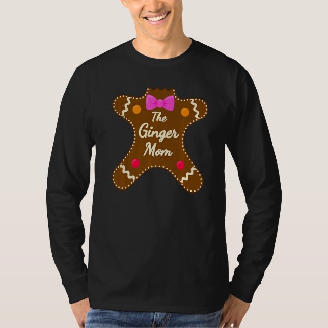 Camiseta Mom Ginger Gingerbread Family Matching Christmas C (Frente)