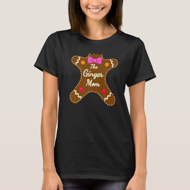 Camiseta Mom Ginger Gingerbread Family Matching Christmas C (Frente)