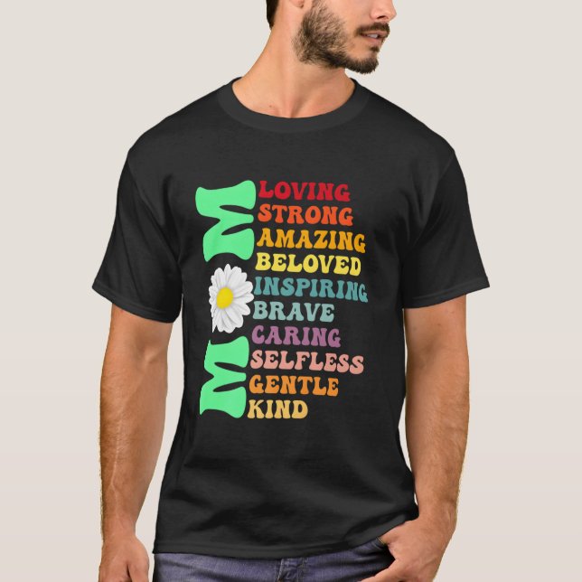 Camiseta Mom Loving Strong Amazing Best Mom Ever Mommy Moth (Frente)