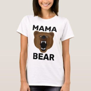 Camiseta MOM MAMA BEAR T-Shirts DIAS DE AS MÃES GRIZÁVEIS