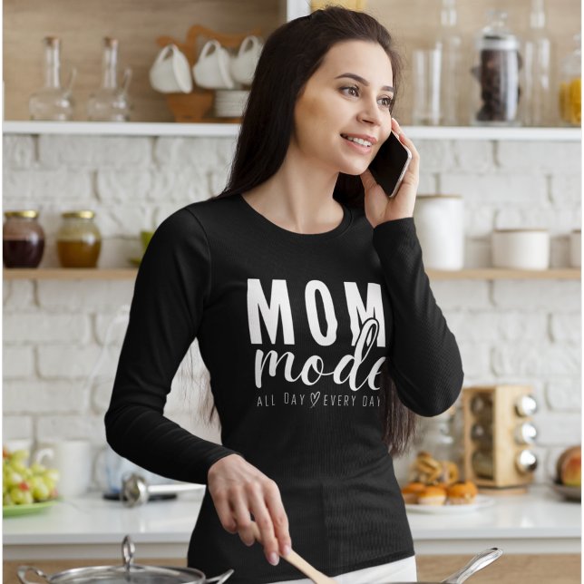 Camiseta Mom mode all day Every day Cute Mom (Criador carregado)