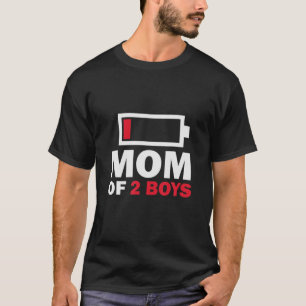 Camiseta Mom Of 2 Boys Mothers Day Moms Mothers Funny Gifts