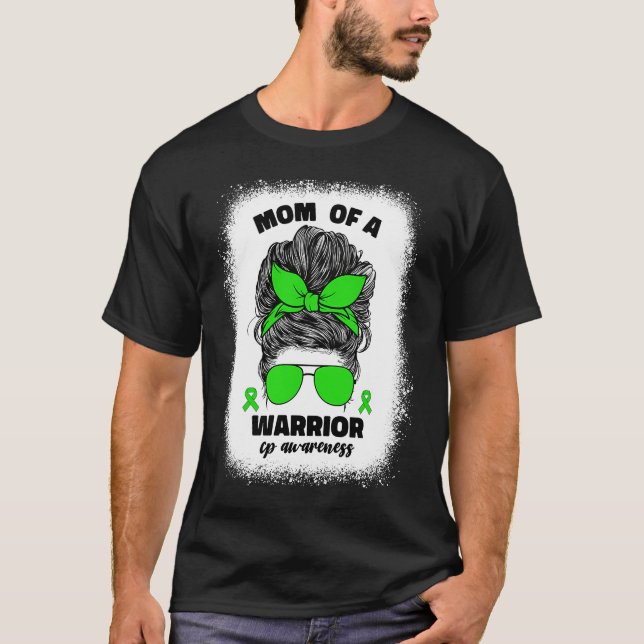 Camiseta Mom Of a Warrior Cerebral Palsy For Women Mama Cp  (Frente)