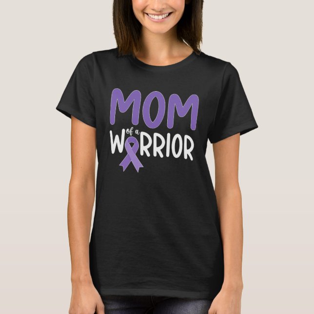 Camiseta Mom Of Epilepsy Warrior Mother Epilepsy Awareness  (Frente)