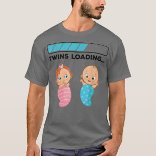 Camiseta Mom Of Twin Pregnancy Twins Loading