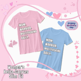 Camiseta Mom Warrior Multitasking Daily Mom Gift2026 Pink 