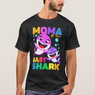 Camiseta Moma Do Bebê Aniversário Tubarão Moma Shark Christ