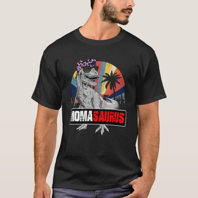 Camiseta Momasaurus Rex Dinosaur Moma Saurus Matchin (Frente)