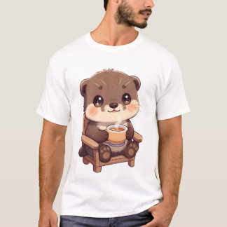 Camiseta Momento Aconchegante de Chá da Lontra