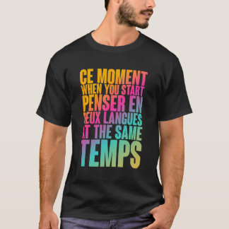 Camiseta Momento Ce Quando Você Iniciar Os Idiomas Pensar E