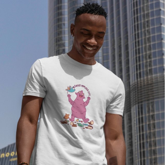 Camiseta Momento de café giro (Criador carregado)