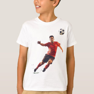 Camiseta Momento de gol de futebol Ação Instantânea