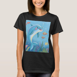 Camiseta Momentos Alegres de Golfinho