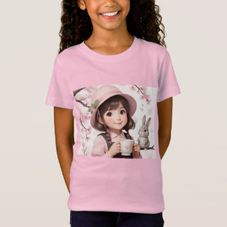 Camiseta Momentos de café bonitos: Pequena alegria a rosa