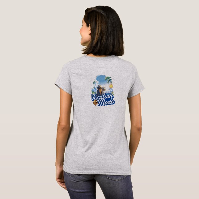 Camiseta Momentos de Paraíso com Sol (Parte Traseira Completa)