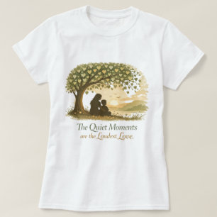 Camiseta Momentos Silenciosos da Mãe e do Filho na Natureza