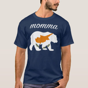 Camiseta Momma Bear Cyprus Flag Roots 1431