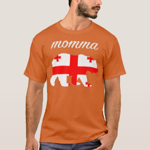 Camiseta Momma Bear Georgia Flag Georgiano Roots Premium