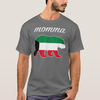 Camiseta Momma Bear Kuwait Flag Kuwaiti Roots 