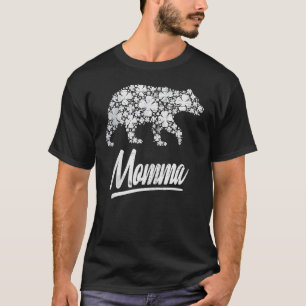 Camiseta Momma Bear Shamrocks Dia de São Patrício Lucky Iri